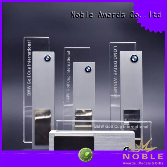 Noble Awards crystal Custom medal holder and trophies supplier For Gift