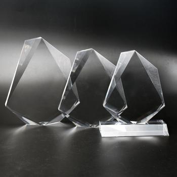 Jewel Shape Clear custom acrylic trophies