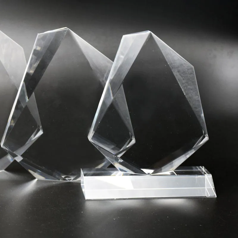 Jewel Shape Clear custom acrylic trophies