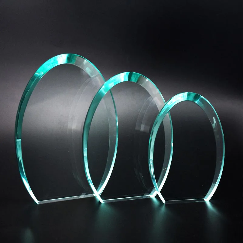 New Design Custom Oval Shape Jade Acrylic award