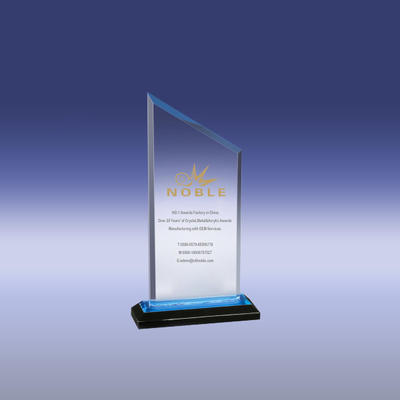 Custom made Blue Peak Reflection Acrylic Award