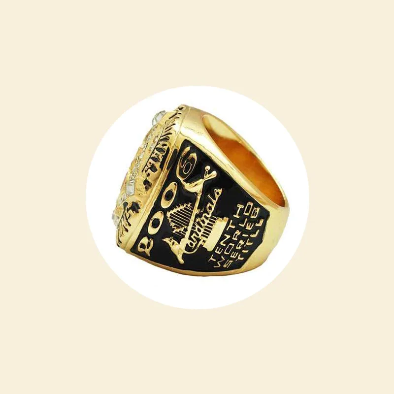 Noble Gold Metal Crystal Premiere Engravable Champion Ring