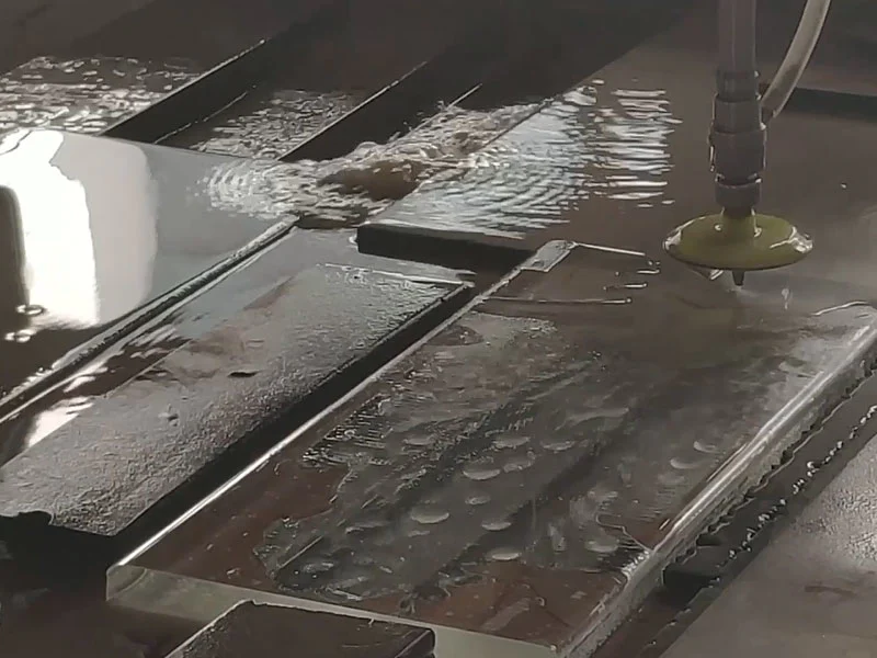 Water Jet Cutting of Crystal