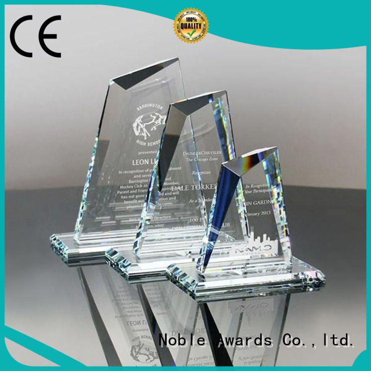 Noble Awards premium glass Crystal trophies get quote For Gift