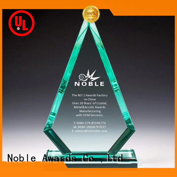 Noble Awards crystal Acrylic trophies with Gift Box For Gift
