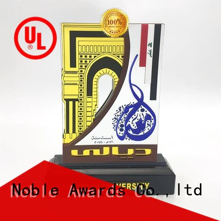 Noble Awards solid mesh acrylic awards wholesale with Gift Box For Sport games
