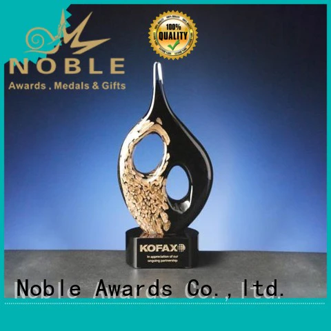 Noble Awards crystal Art glass trophies buy now For Sport games