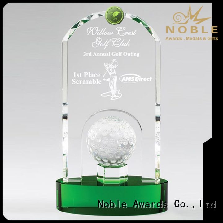 Noble Awards portable Crystal trophies bulk production For Gift