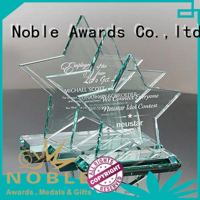 Noble Awards premium glass Blank Crystal Trophy bulk production For Gift