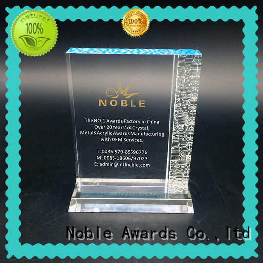Noble Awards funky acrylic awards wholesale with Gift Box For Sport games