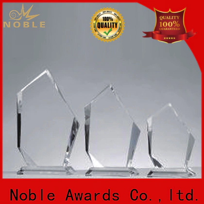 Noble Awards premium glass Blank Crystal Trophy ODM For Sport games