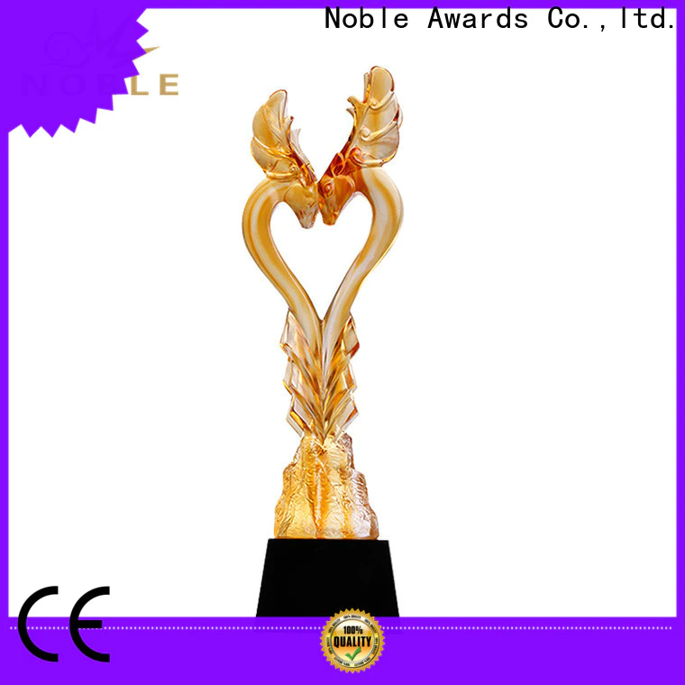 Noble Awards handcraft Liu Li trophies free sample For Gift