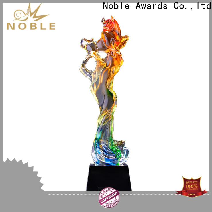 Noble Awards handcraft Liu Li trophies supplier For Gift