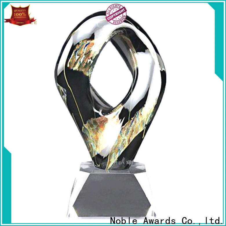 Noble Awards crystal Art Craft glass trophies supplier For Awards