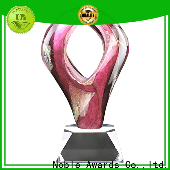 Noble Awards crystal Art Craft glass trophies ODM For Gift