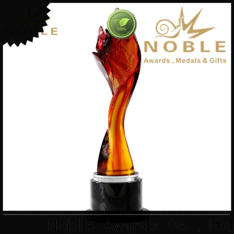 Noble Awards handcraft Liu Li trophies get quote For Gift