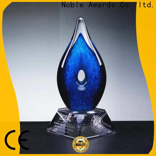 Noble Awards at discount Art glass trophies get quote For Awards