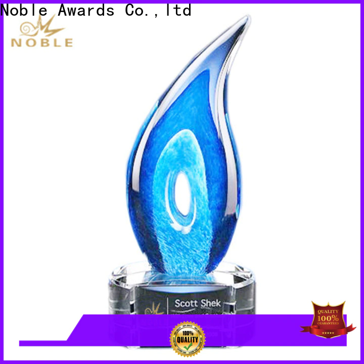 portable Art Craft glass trophies crystal supplier For Gift