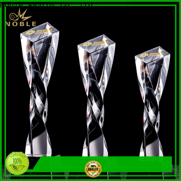 Noble Awards jade crystal Crystal trophies free sample For Sport games