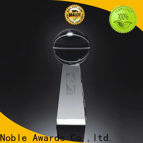Noble Awards Breathable glass trophy supplier For Gift