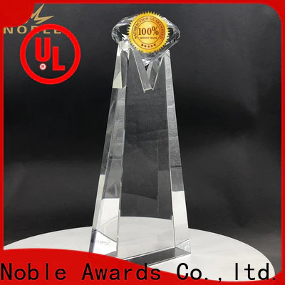 Noble Awards premium glass Crystal trophies ODM For Gift