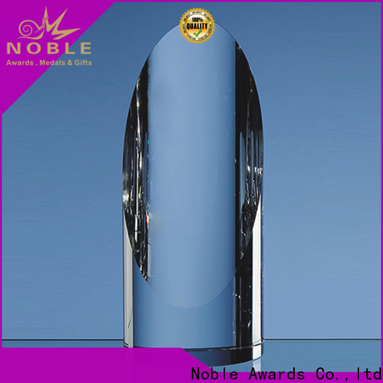 Noble Awards premium glass Crystal trophies OEM For Sport games
