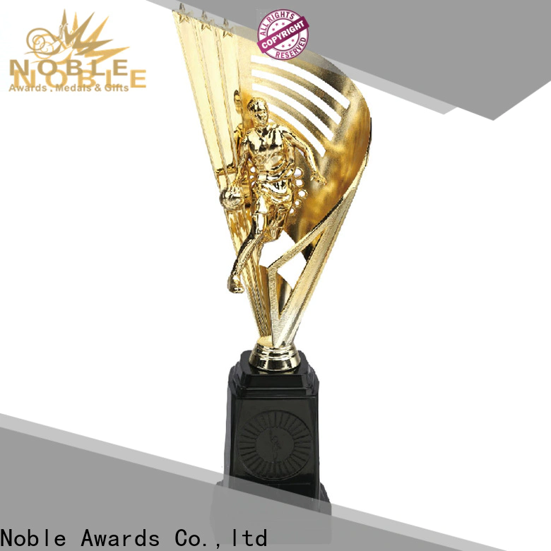 Noble Awards solid mesh glass trophy supplier For Gift