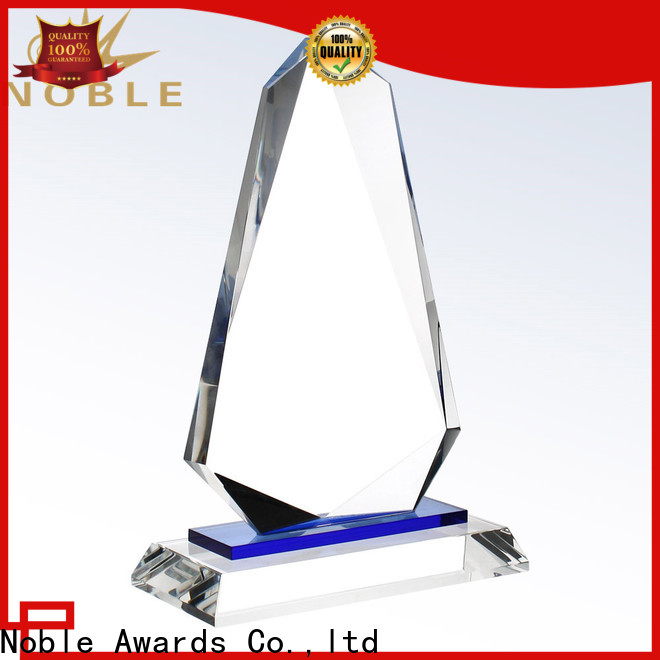 Noble Awards premium glass Crystal Trophy Award OEM For Awards