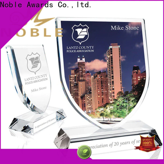 Noble Awards premium glass Blank Crystal Trophy customization For Awards