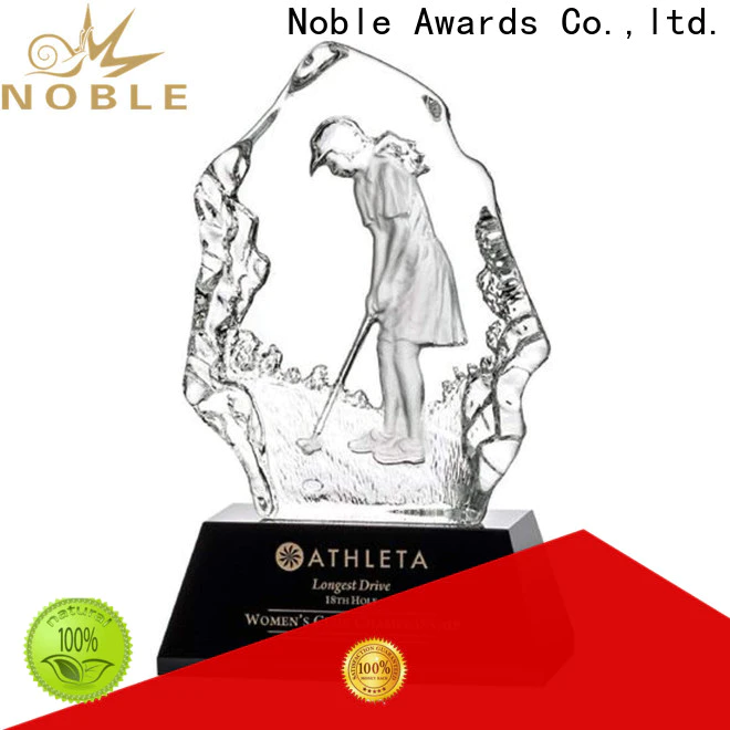 Noble Awards premium glass Crystal Trophy Award ODM For Sport games