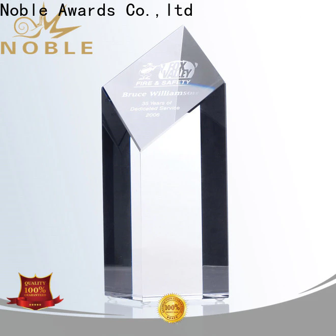 Noble Awards jade crystal Blank Crystal Trophy bulk production For Gift