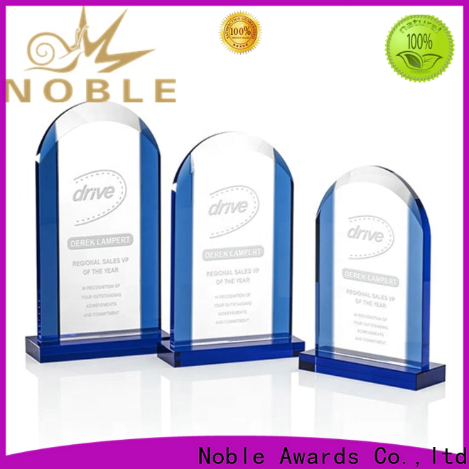 Noble Awards premium glass Crystal Trophy Award customization For Awards
