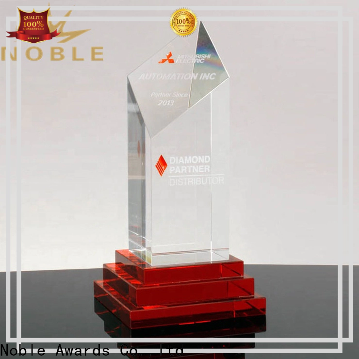 Noble Awards portable Crystal trophies for wholesale For Awards