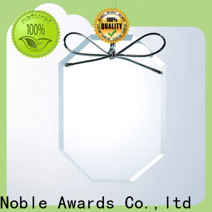Noble Awards transparent personalized glass gifts with Gift Box For Gift