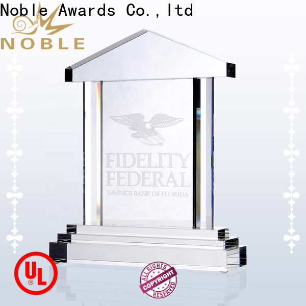 Noble Awards premium glass Crystal Trophy Award customization For Gift