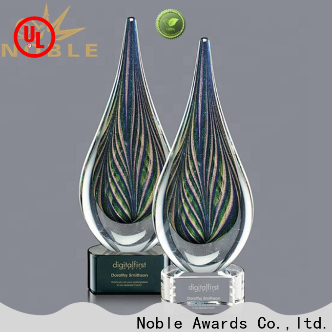 Noble Awards at discount Art glass trophies supplier For Awards