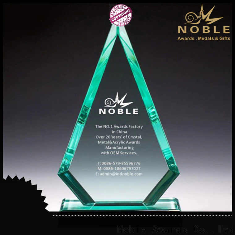 Noble Awards at discount etched acrylic awards manufacturer For Sport games
