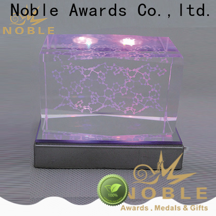 Noble Awards premium glass custom crystal NBA trophy customization For Gift