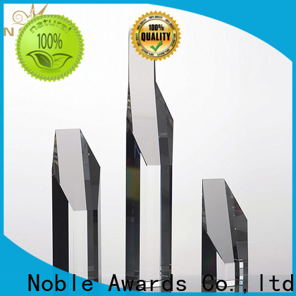 Noble Awards jade crystal etched glass trophies awards for wholesale For Gift