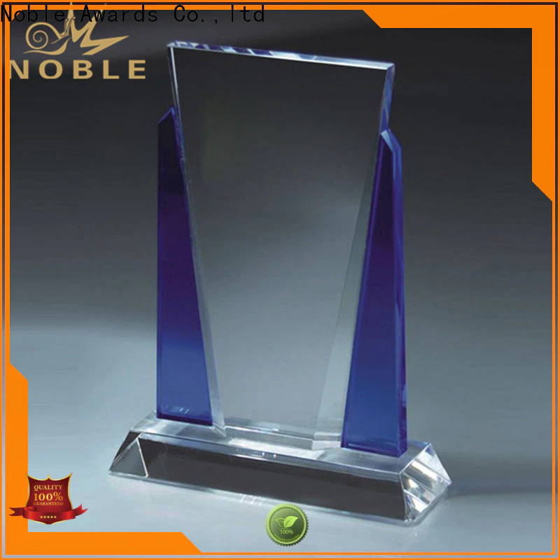 Noble Awards jade crystal glass soccer trophies for wholesale For Gift