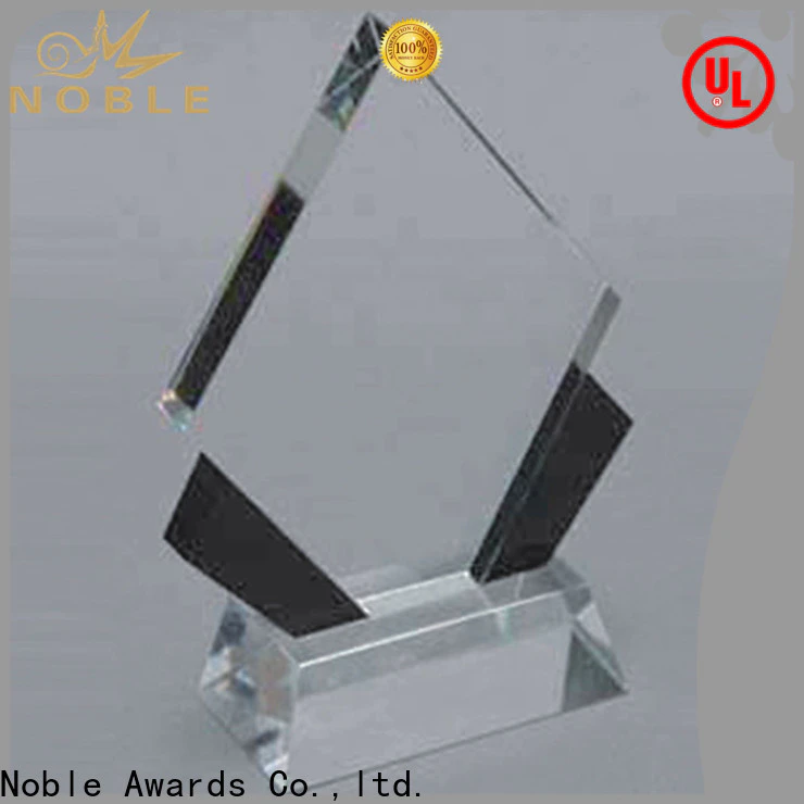 Breathable crystal glass golf trophies jade crystal for wholesale For Sport games
