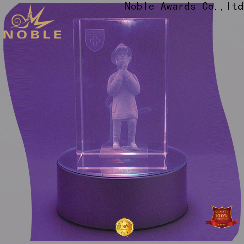 Noble Awards premium glass crystal glass trophy supplier For Sport games