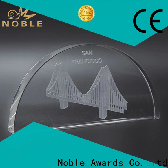 Noble Awards premium glass glass poker trophy ODM For Gift