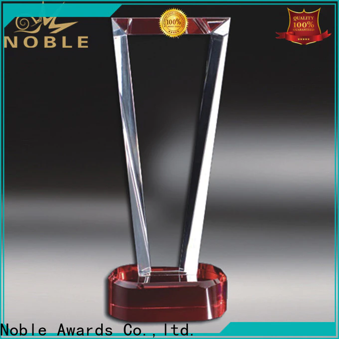 Noble Awards premium glass glass trophy designs bulk production For Gift