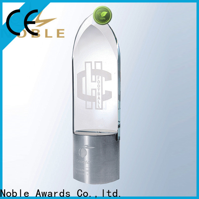 Noble Awards jade crystal glass baseball trophies get quote For Gift