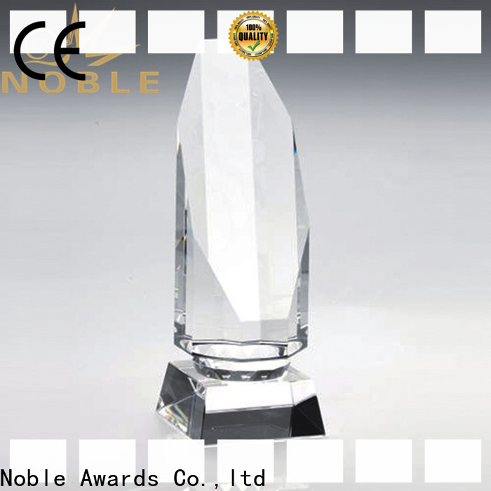 Noble Awards premium glass custom crystal NBA trophy ODM For Sport games