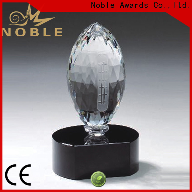 Noble Awards jade crystal crystal football trophy customization For Sport games