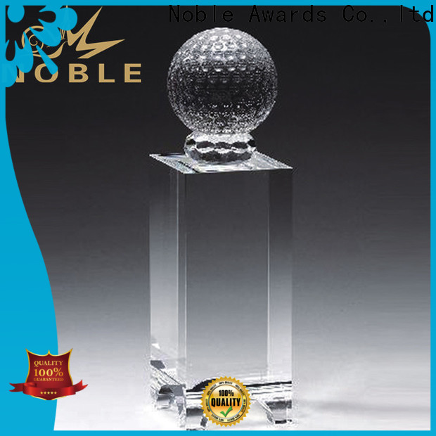 Noble Awards durable glass star trophy for wholesale For Sport games