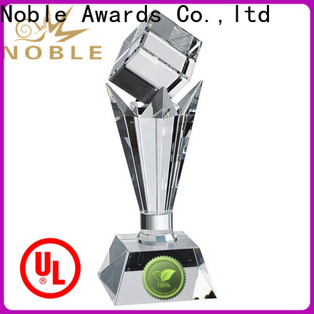 Noble Awards jade crystal customized Crystal Trophy for wholesale For Gift