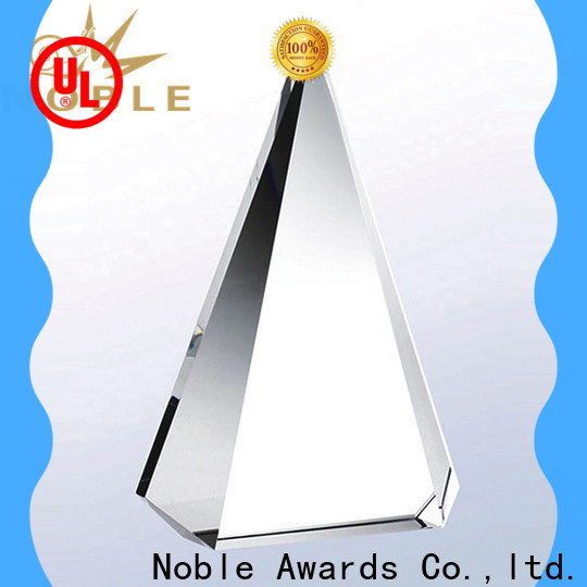 Noble Awards premium glass custom Crystal Trophy OEM For Sport games